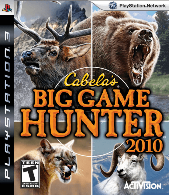 Cabela's Big Game Hunter 2010 box art for Playstation 3